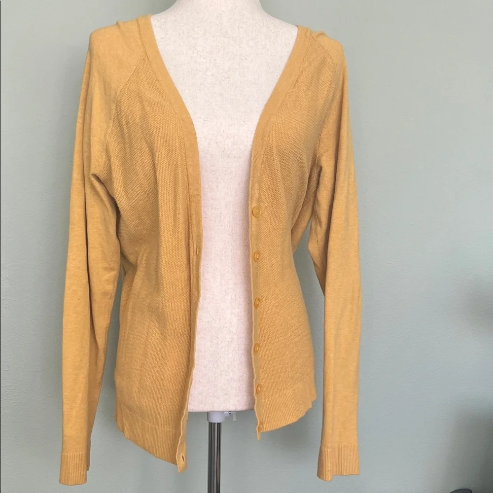 Merona Women's Yellow Cardigan Sweater - Picture 7 of 7